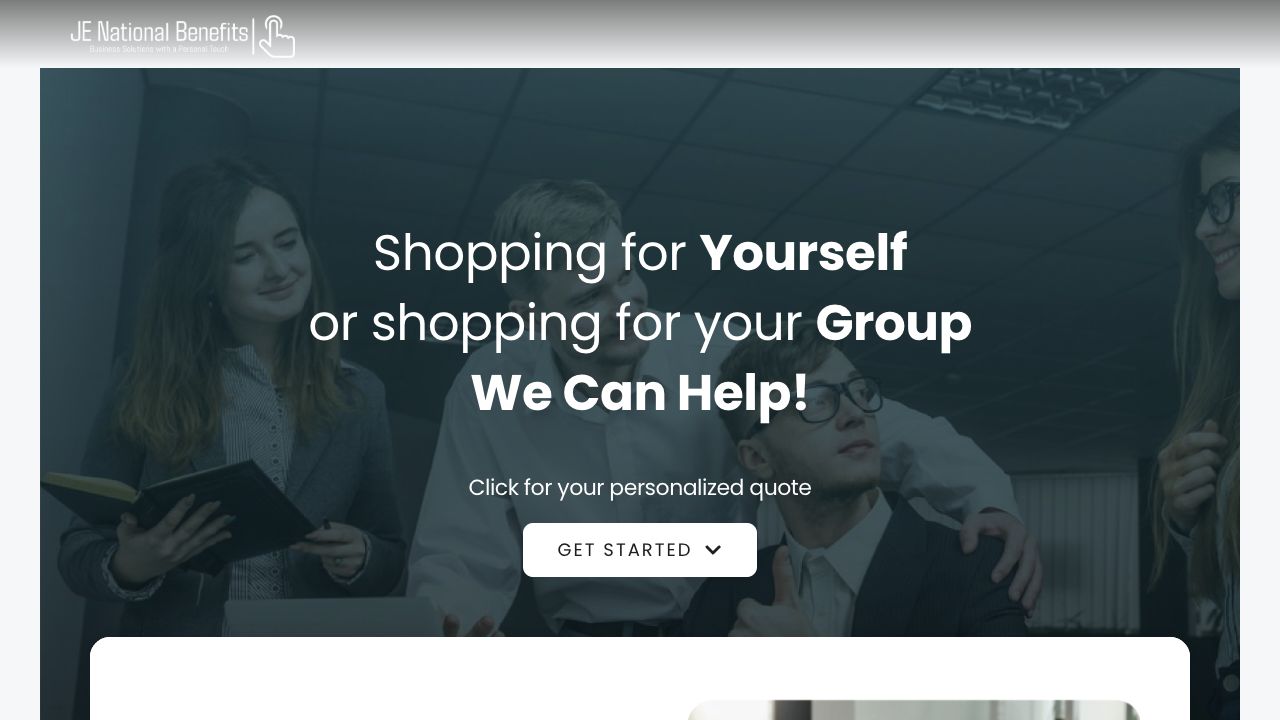 JE National Benefits website preview