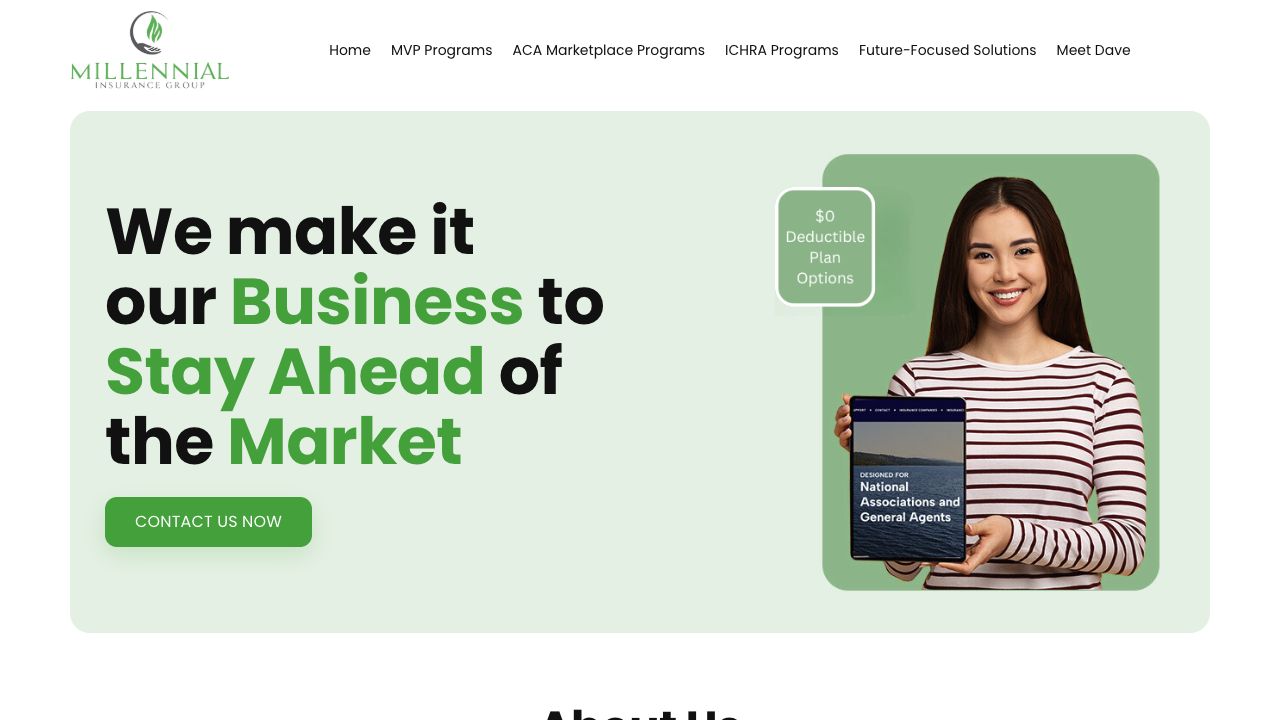 Millennial Insurance Group website preview